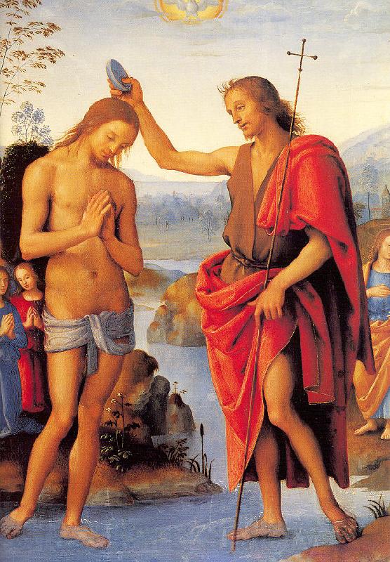 PERUGINO, Pietro The Baptism of Christ